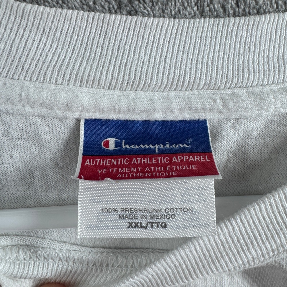 Champion Greenleaf Grizzlies T Shirt Mens 2XL White Short Sleeve Cotton Graphic - Picture 4 of 7